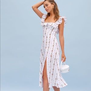 NWT Reformation Amethyst Dress in Poppyseed, sz 6